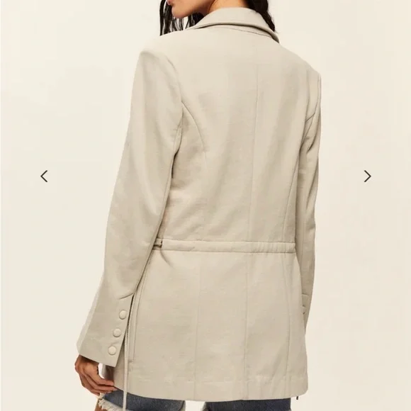 SER.O.YA Tan Blazer for Casual and Semi-Formal Occasions